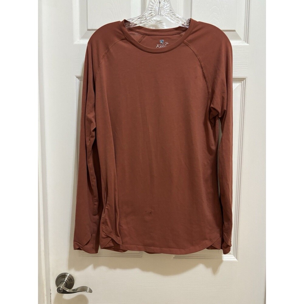 Kuhl T-Shirt Womens M Rust Orange Soft Stretchy Long Sleeve Performance Outdoor - Picture 5 of 7